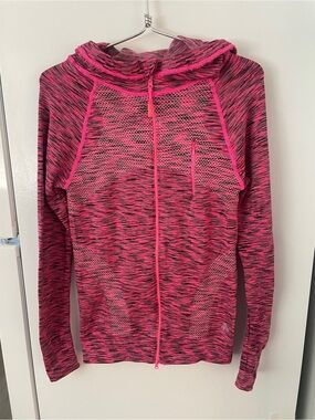 Soho Sport Pink Space-Dyed Hooded Jacket